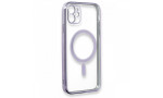 Newface iPhone 12 Kılıf Magneticsafe Lazer Silikon - Mor