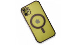 Newface iPhone 12 Kılıf Magneticsafe Lazer Silikon - Siyah