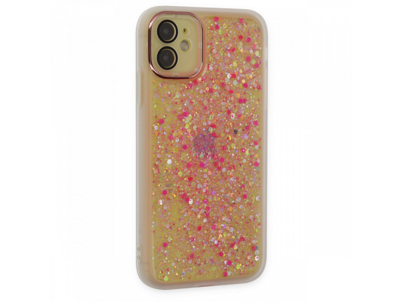 Newface iPhone 12 Kılıf Neon Light Silikon - Pudra