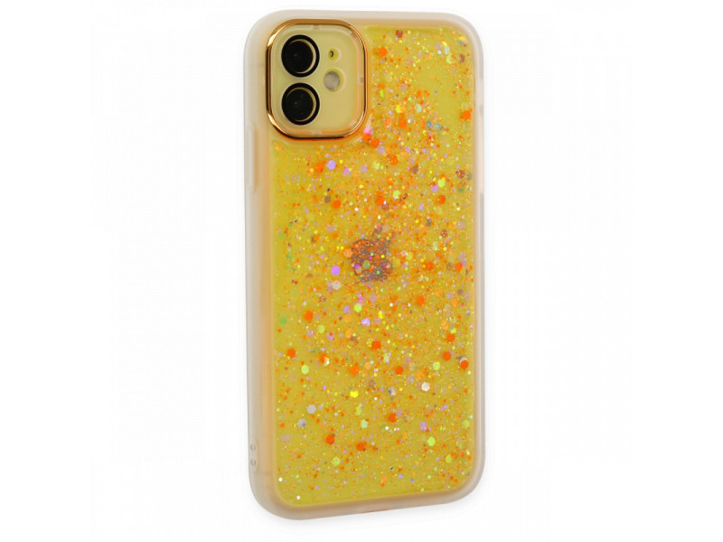 Newface iPhone 12 Kılıf Neon Light Silikon - Turuncu