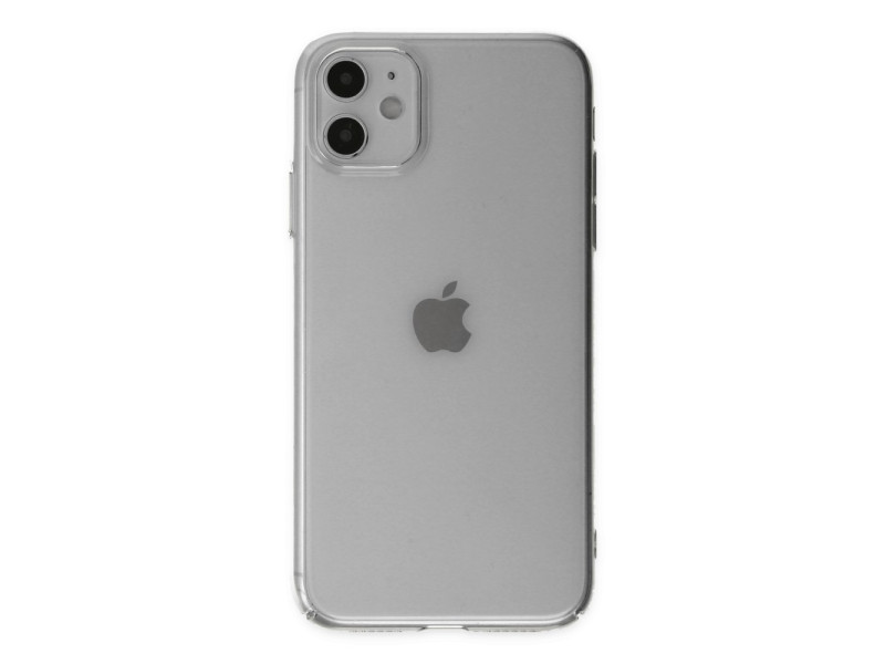 Newface iPhone 12 Kılıf Pc Sert Şeffaf Kapak - Şeffaf