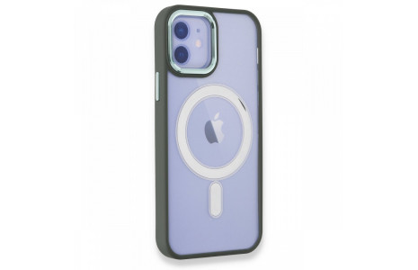 Newface iPhone 12 Kılıf Room Magneticsafe Silikon - Köknar Yeşili