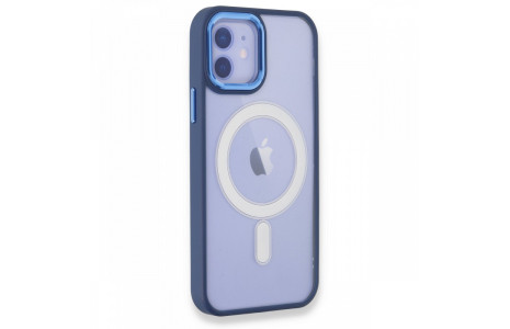 Newface iPhone 12 Kılıf Room Magneticsafe Silikon - Lacivert