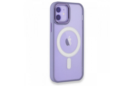Newface iPhone 12 Kılıf Room Magneticsafe Silikon - Lila
