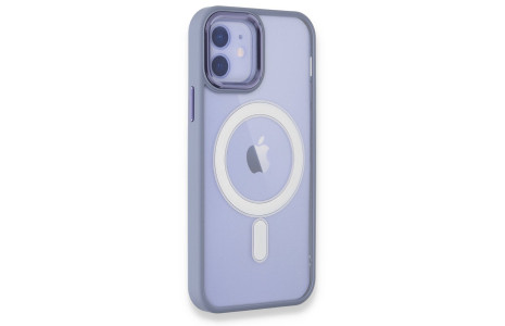 Newface iPhone 12 Kılıf Room Magneticsafe Silikon - Sierra Blue