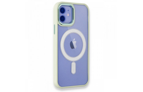 Newface iPhone 12 Kılıf Room Magneticsafe Silikon - Su Yeşili