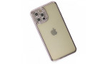 Newface iPhone 12 Pro Kılıf Joke Taşlı Silikon - Mor