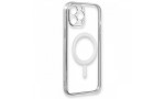 Newface iPhone 12 Pro Kılıf Magneticsafe Lazer Silikon - Gümüş