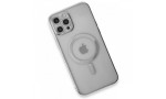 Newface iPhone 12 Pro Kılıf Magneticsafe Lazer Silikon - Gümüş