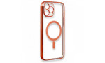 Newface iPhone 12 Pro Kılıf Magneticsafe Lazer Silikon - Kırmızı