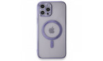 Newface iPhone 12 Pro Kılıf Magneticsafe Lazer Silikon - Mor