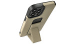 Newface iPhone 12 Pro Kılıf Mega Standlı Silikon - Gold