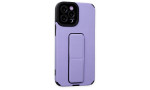 Newface iPhone 12 Pro Kılıf Mega Standlı Silikon - Lila