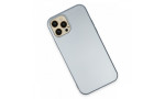 Newface iPhone 12 Pro Kılıf Nano içi Kadife Silikon - Sky Blue
