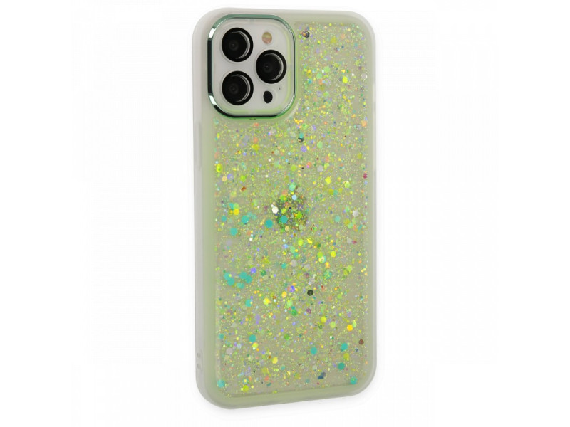 Newface iPhone 12 Pro Kılıf Neon Light Silikon - Yeşil