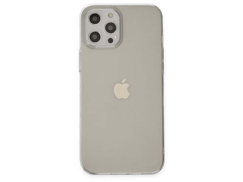 Newface iPhone 12 Pro Kılıf Pc Sert Şeffaf Kapak - Şeffaf