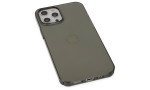 Newface iPhone 12 Pro Kılıf Pc Sert Şeffaf Kapak - Siyah