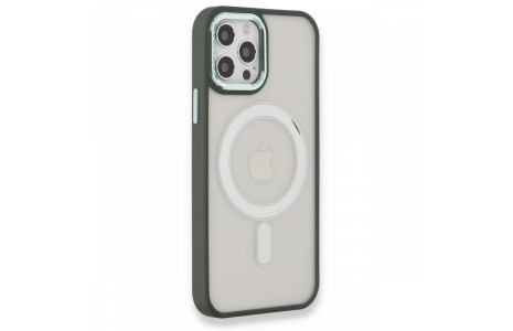 Newface iPhone 12 Pro Kılıf Room Magneticsafe Silikon - Köknar Yeşili