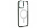 Newface iPhone 12 Pro Kılıf Room Magneticsafe Silikon - Köknar Yeşili