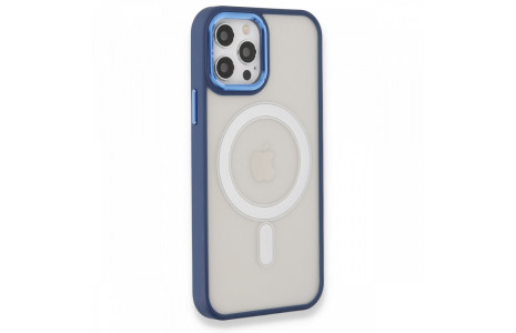 Newface iPhone 12 Pro Kılıf Room Magneticsafe Silikon - Lacivert