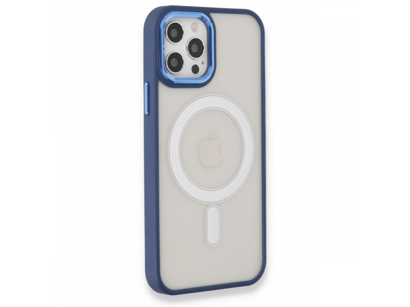 Newface iPhone 12 Pro Kılıf Room Magneticsafe Silikon - Lacivert