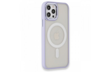 Newface iPhone 12 Pro Kılıf Room Magneticsafe Silikon - Lila