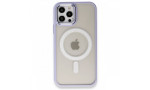 Newface iPhone 12 Pro Kılıf Room Magneticsafe Silikon - Lila