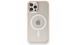 Newface iPhone 12 Pro Kılıf Room Magneticsafe Silikon - Pudra