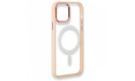 Newface iPhone 12 Pro Kılıf Room Magneticsafe Silikon - Pudra