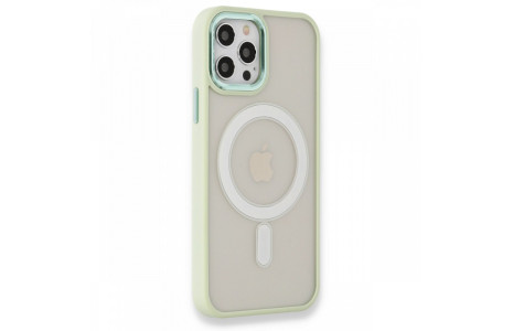 Newface iPhone 12 Pro Kılıf Room Magneticsafe Silikon - Su Yeşili