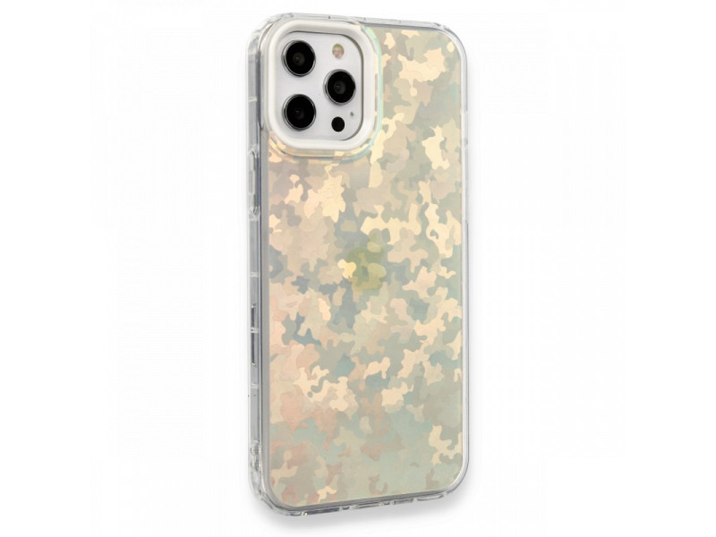 Newface iPhone 12 Pro Kılıf Valensiya Silikon - Kamuflaj