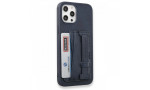 HDD iPhone 12 Pro Max Kılıf HD Deri Kartvizitli Kapak - Lacivert