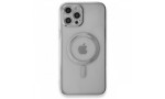 Newface iPhone 12 Pro Max Kılıf Magneticsafe Lazer Silikon - Gümüş