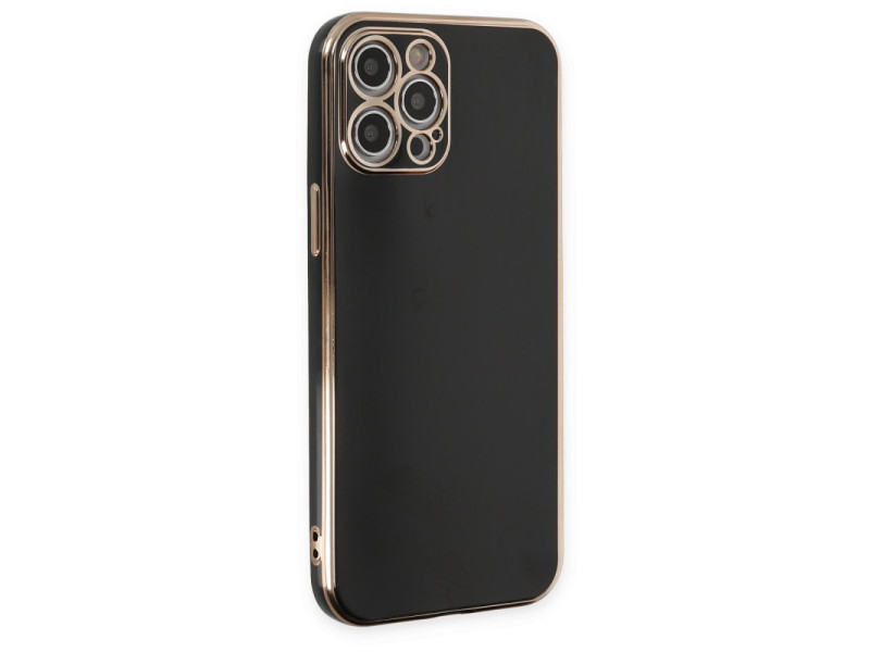 Newface iPhone 12 Pro Max Kılıf Volet Silikon - Siyah