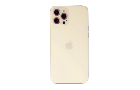 Newface iPhone 12 Pro Metal Kamera Lens - Pembe