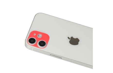 Newface iPhone 12 Rainbow Kamera Lens Koruma Cam - Kırmızı
