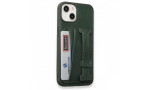 HDD iPhone 13 Kılıf HD Deri Kartvizitli Kapak - Yeşil
