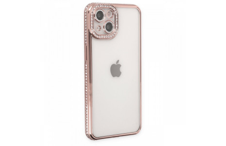 Newface iPhone 13 Kılıf Joke Taşlı Silikon - Pembe