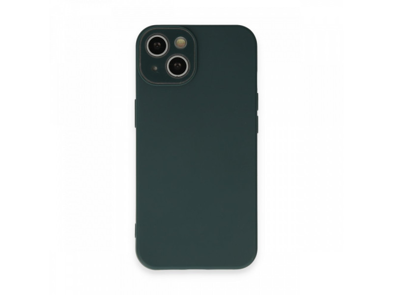 Newface iPhone 13 Kılıf Lansman Glass Kapak - Koyu Yeşil