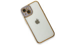 Newface iPhone 13 Kılıf Liva Lens Silikon - Lila