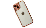 Newface iPhone 13 Kılıf Liva Lens Silikon - Rose