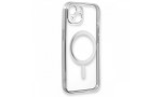 Newface iPhone 13 Kılıf Magneticsafe Lazer Silikon - Gümüş