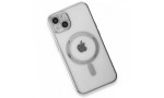 Newface iPhone 13 Kılıf Magneticsafe Lazer Silikon - Gümüş