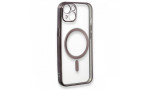 Newface iPhone 13 Kılıf Magneticsafe Lazer Silikon - Siyah