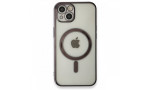 Newface iPhone 13 Kılıf Magneticsafe Lazer Silikon - Siyah