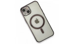 Newface iPhone 13 Kılıf Magneticsafe Lazer Silikon - Siyah