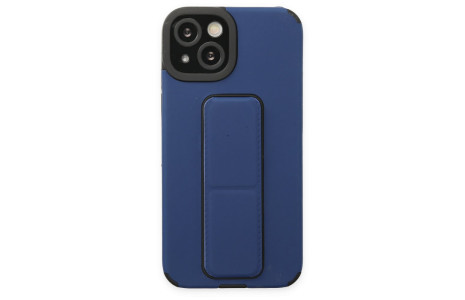 Newface iPhone 13 Kılıf Mega Standlı Silikon - Mavi