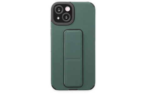 Newface iPhone 13 Kılıf Mega Standlı Silikon - Yeşil
