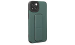 Newface iPhone 13 Kılıf Mega Standlı Silikon - Yeşil