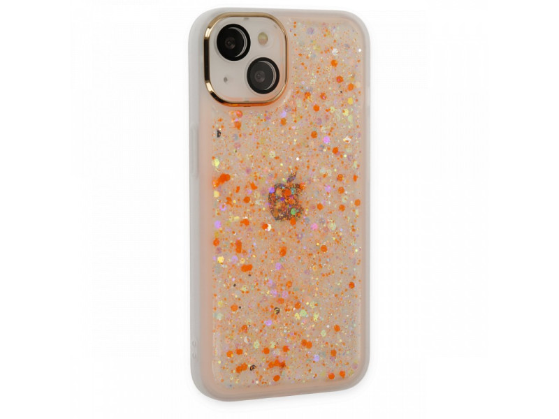 Newface iPhone 13 Kılıf Neon Light Silikon - Turuncu